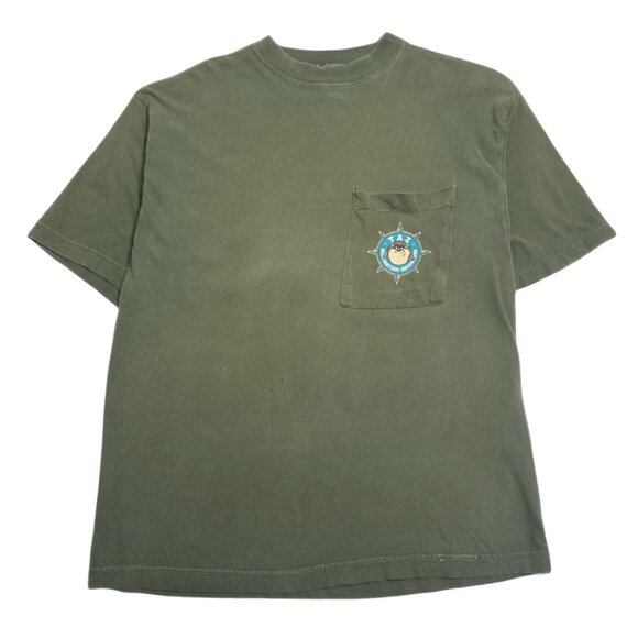 90s Looney Tunes Taz Destination Adventure Tee L - Picture 1 of 5